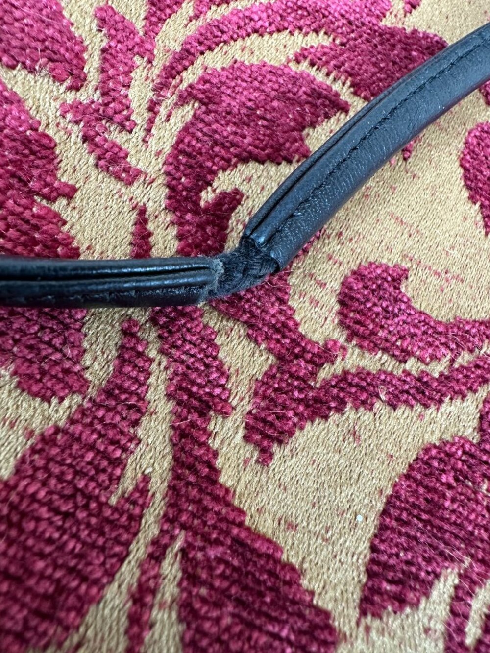 Vtg 80s Carlos Falchi The Buffalo Black Leather Butterfly Small Crossbody Bag - Picture 8 of 8